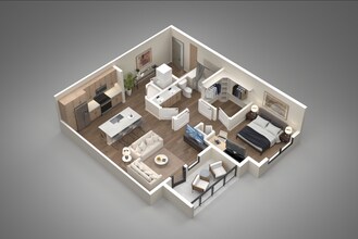 1 Bed/1 Bath 2108 floor plan